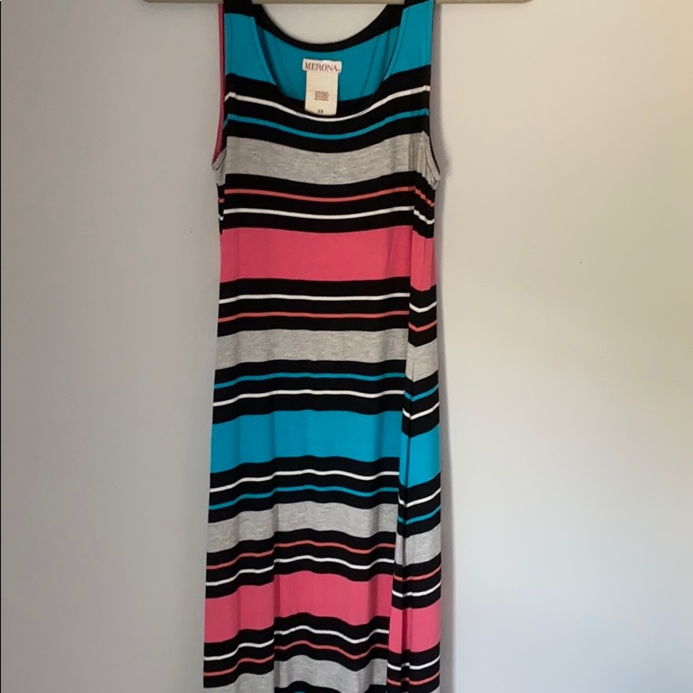 *DONATING FRI 6/18* Multi Color Striped Maxi Dress